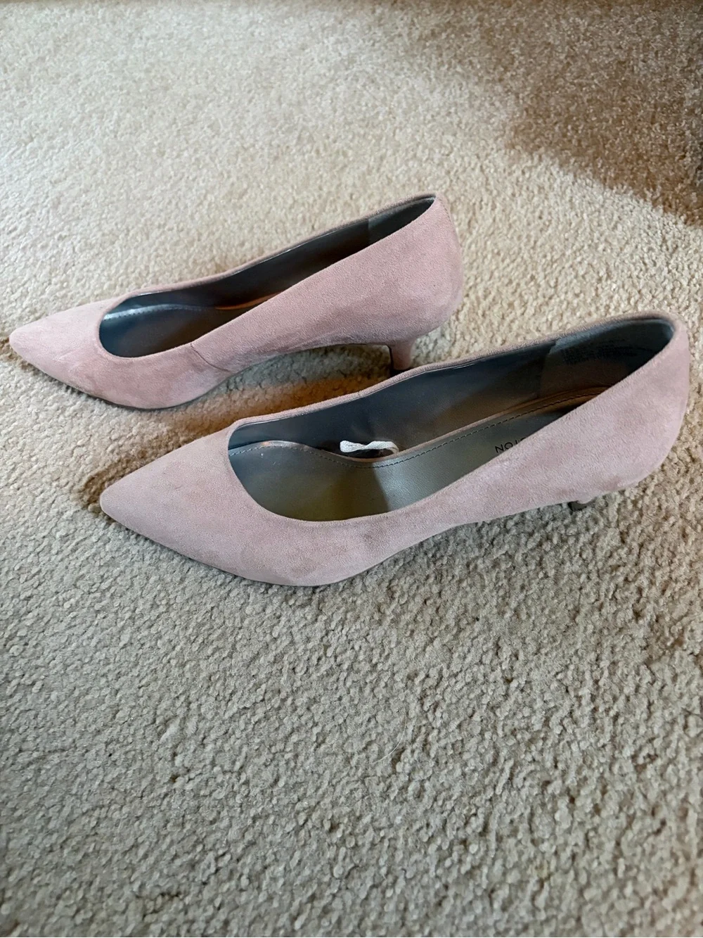 Worthington Tan Suede Pointed-Toe Pumps